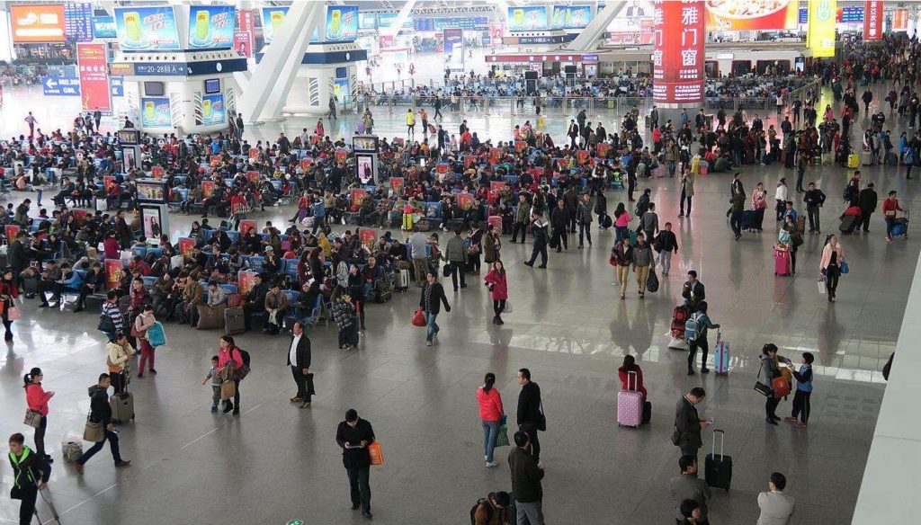 春節ラッシュ_空港