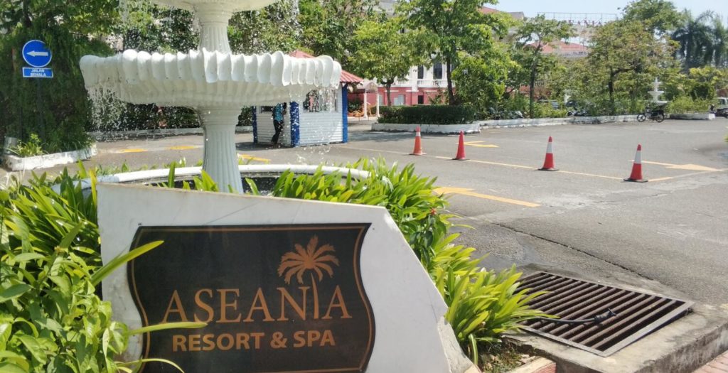 Aseania Resort&Spaのエントランス