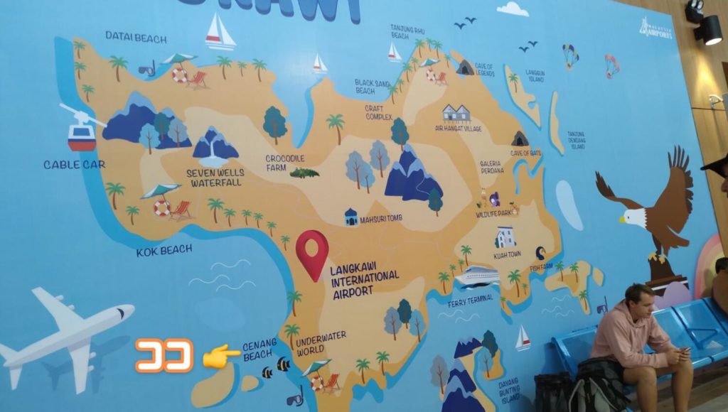 ランカウイの地図