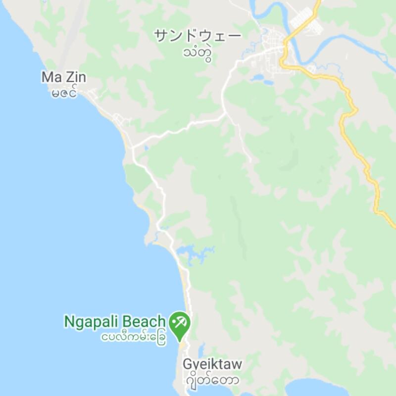 ガパリビーチの場所