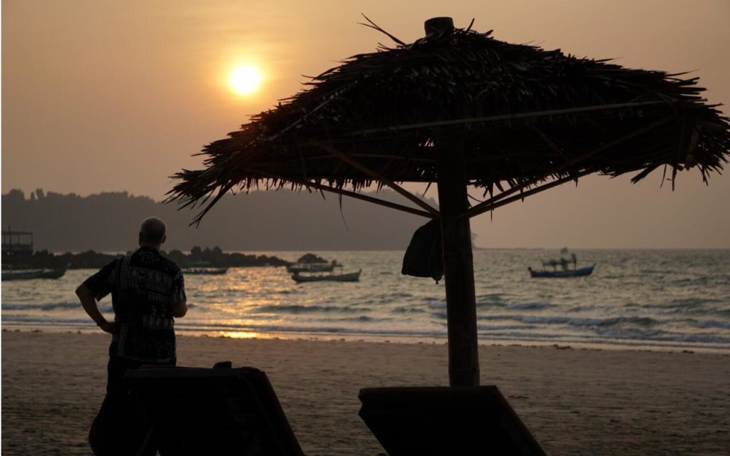 ガパリビーチの夕日