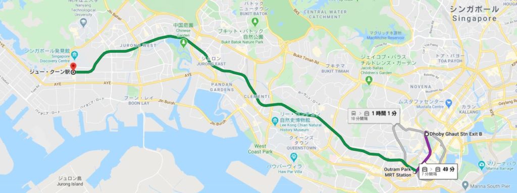 市内からタイガービール工場へ(電車)