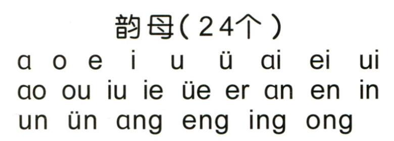 中国語の韻母