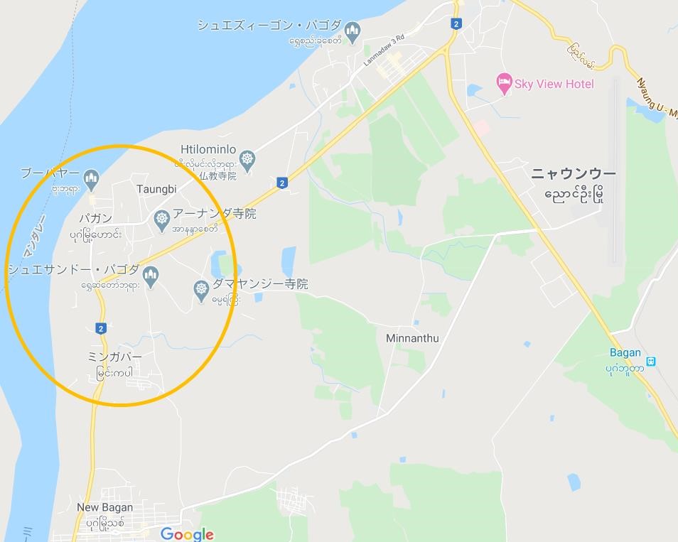 オールドバガンのエリア