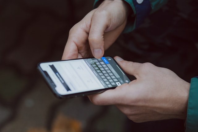 スマホのキーボード