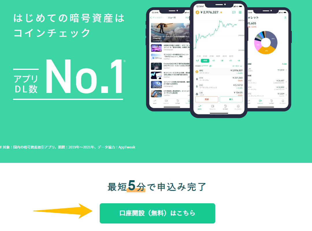 コインチェックLP①