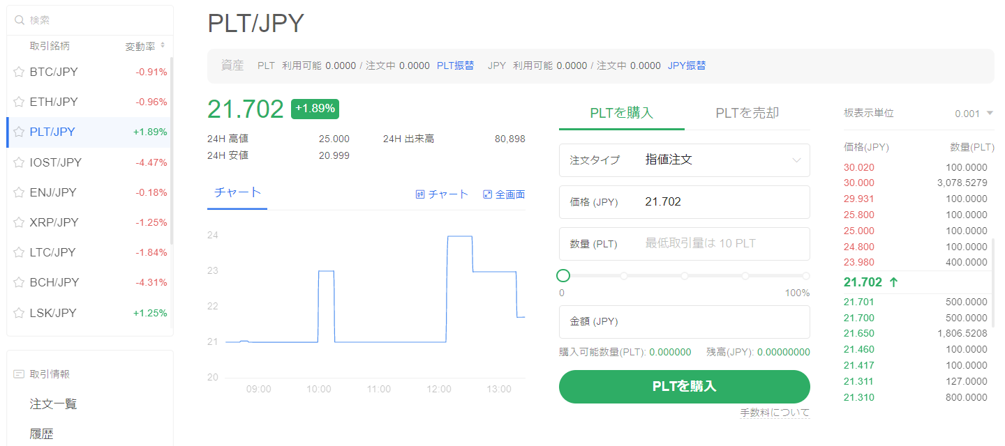 OKCoinJapan購入方法③