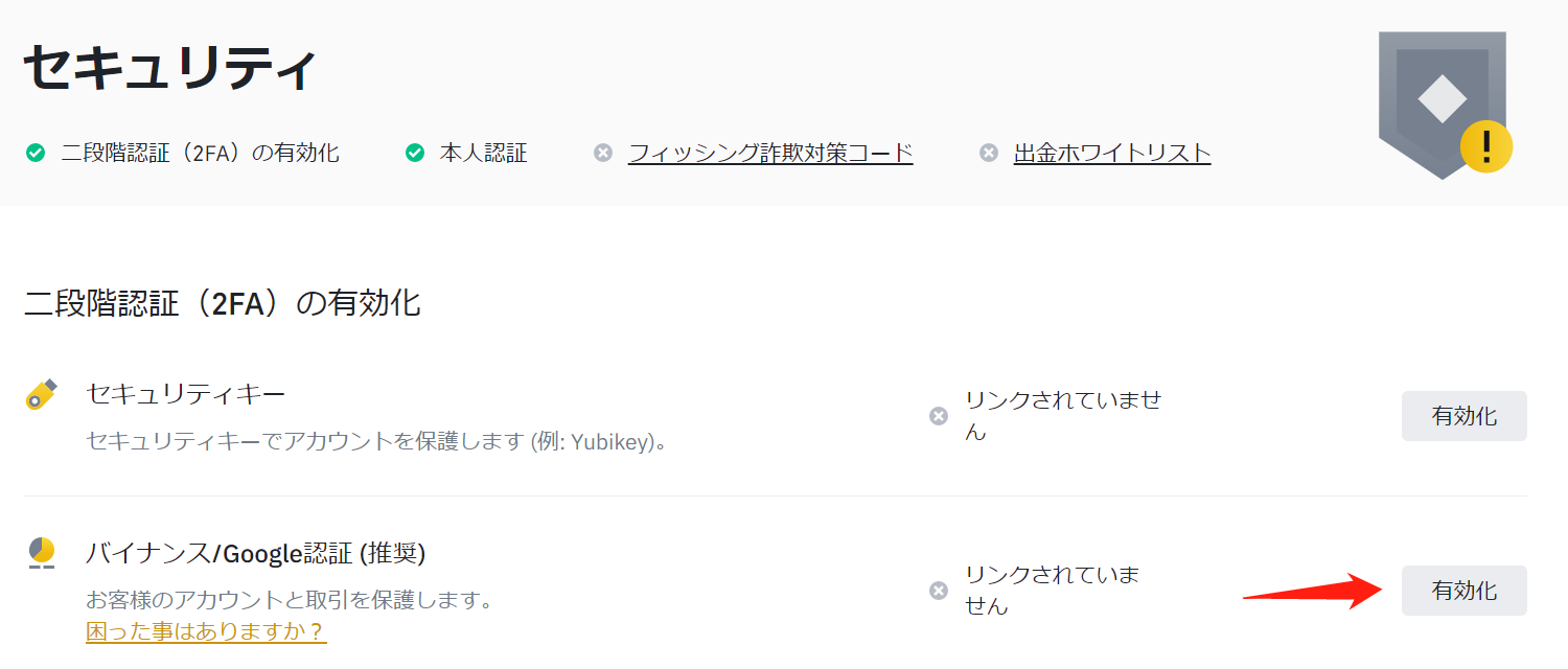 Binanceセキュリティ⑥