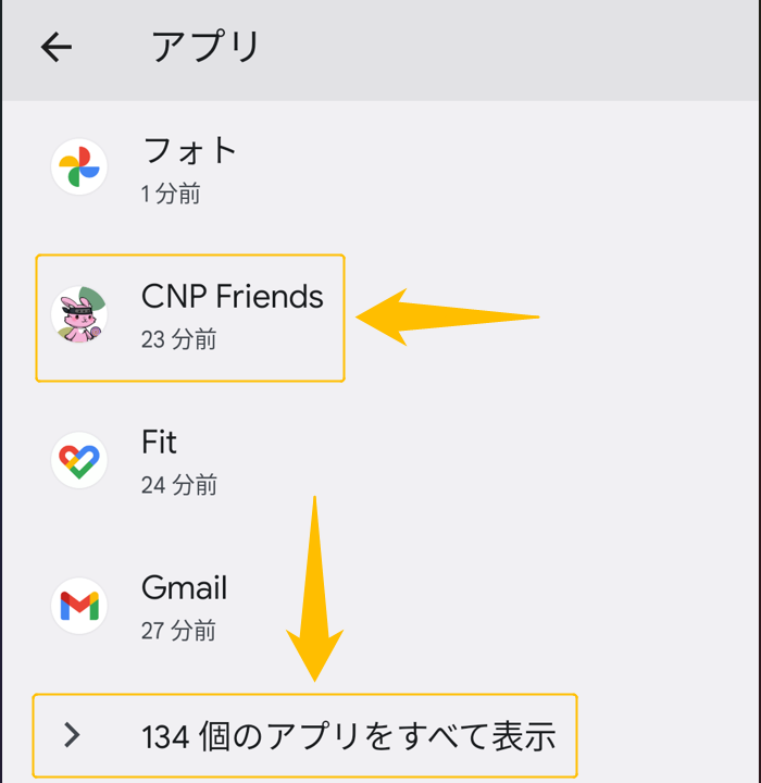 CNP Friends歩数機能⑤