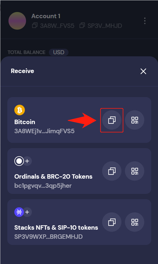BinanceからXverseに送金