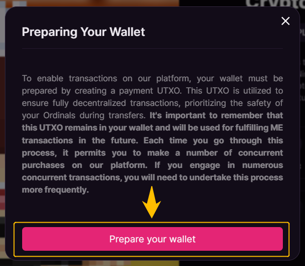 ビットコインNFTのミント手順