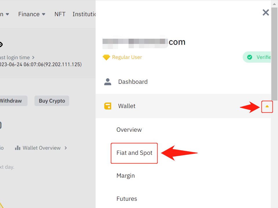 MetaMaskからBinanceに送金