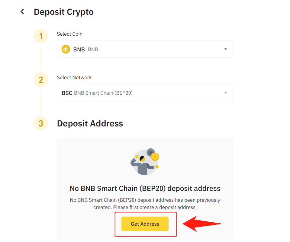 MetaMaskからBinanceに送金
